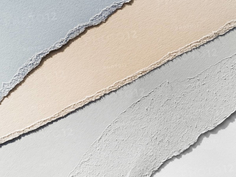 Pastel colored diagonal paper tears