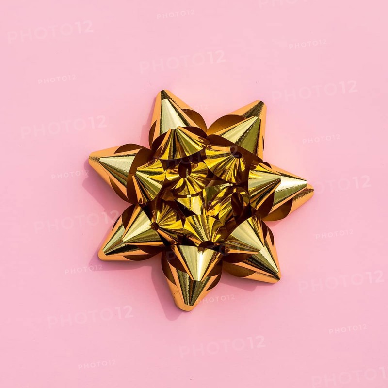 Poly ribbon bow top view