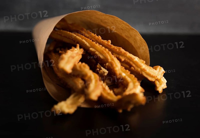 Spanish snack fried churros