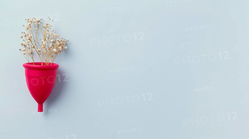 Top view menstruation cup