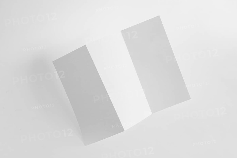 Trifold paper mockup