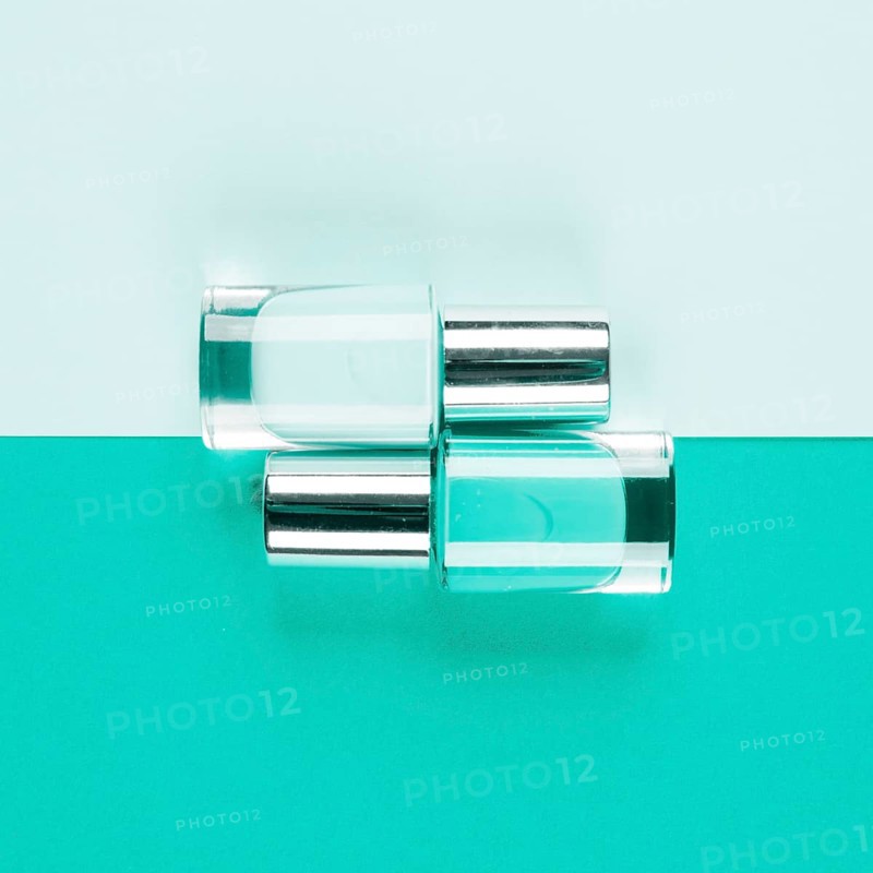 Bottles teal nail polish bottles dual background