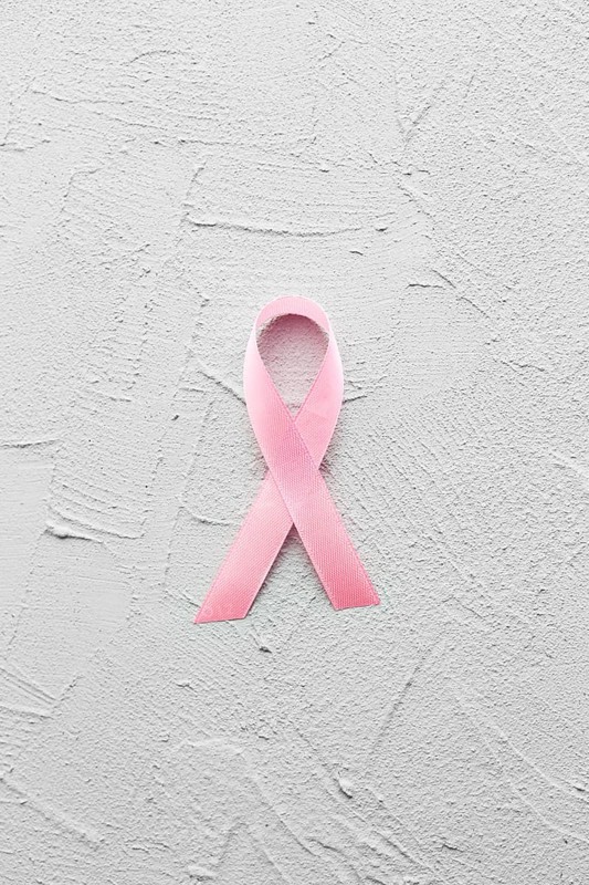 Breast cancer ribbon plaster background