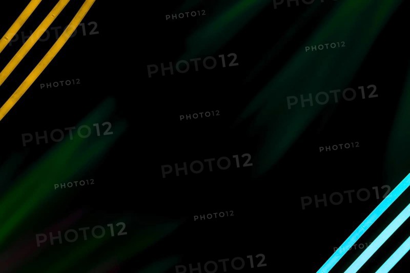 Neon stripes dark background corner