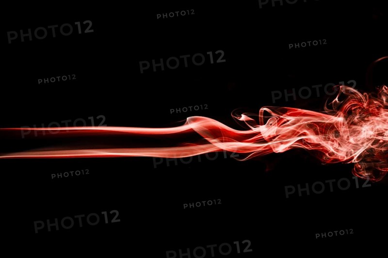Red wavy smoke black background