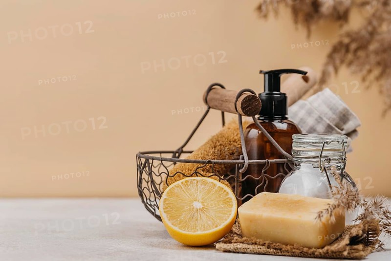 Relaxation indoors products copy space