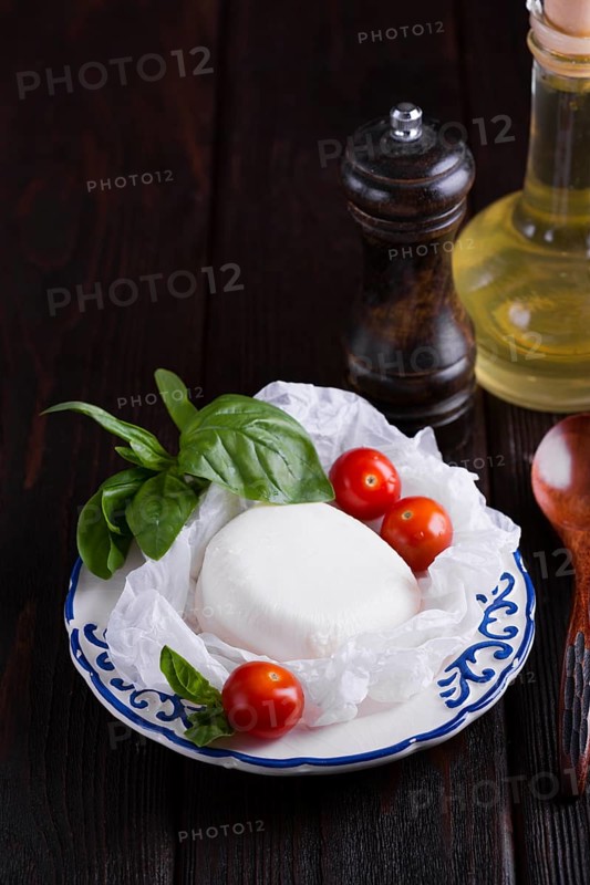 Tasty mozzarella cherry tomatoes