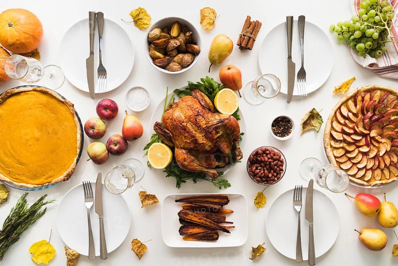 Top view delicious food assortment
