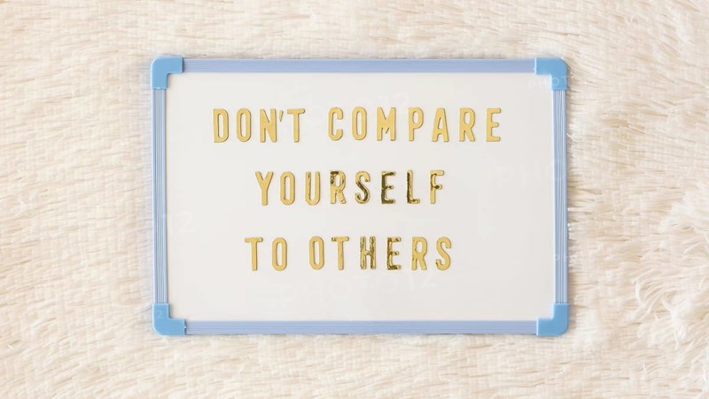 Top view text board soft background