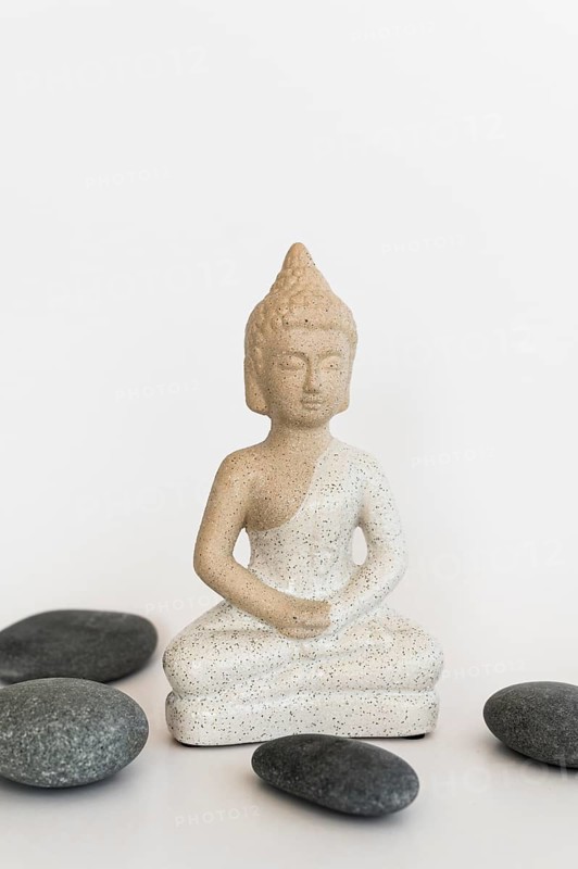 Front view buddha statuette