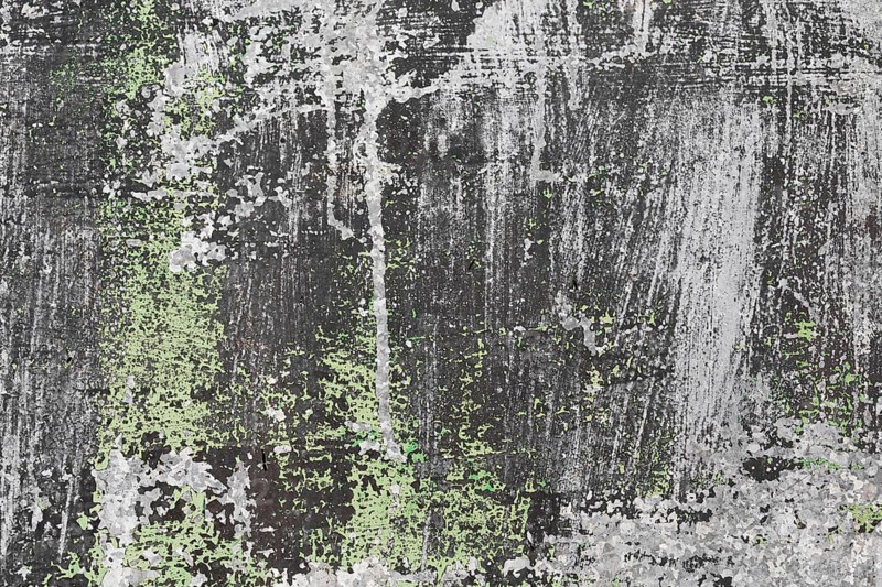 Grey green stained copy space slate wall