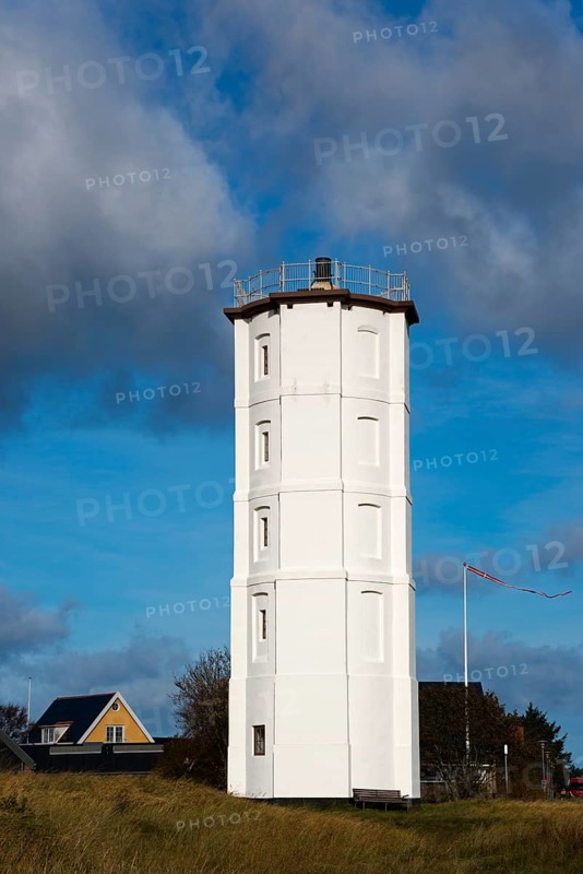 Historic white lighthouse