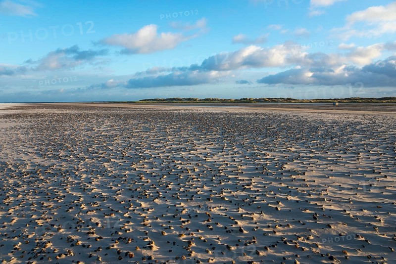 North Sea beach at the meeting of the North Sea and the Baltic Sea
