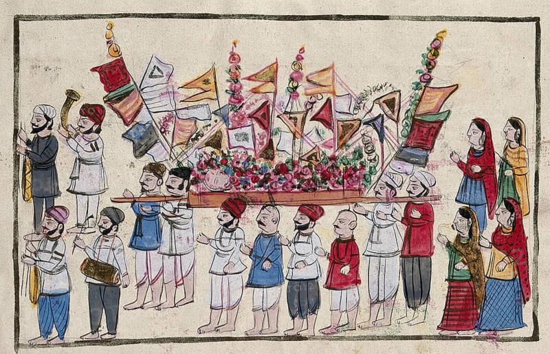 A funeral procession