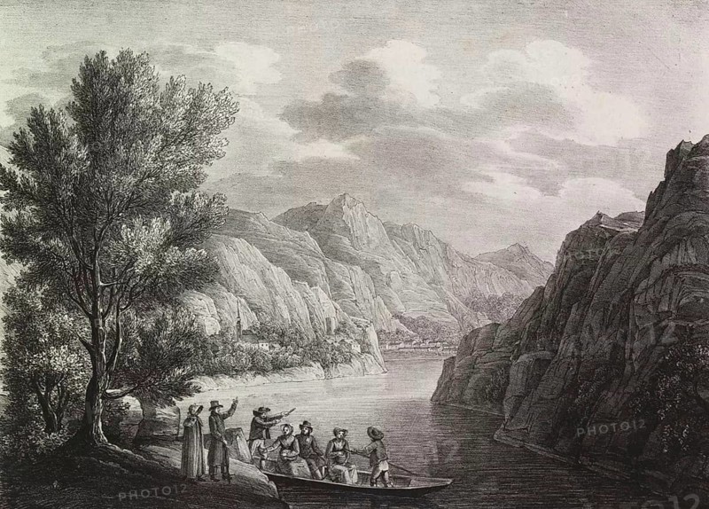 The Danube in Lower Austria. Area near Sirblingstein