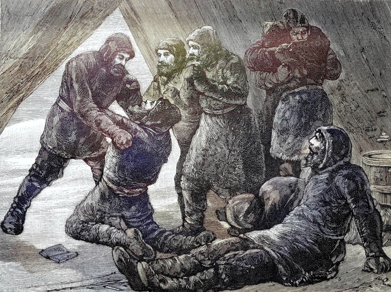 Die Rettung der ueberlebenden Teilnehmer der Nordpolexpedition von Adolphus Greely