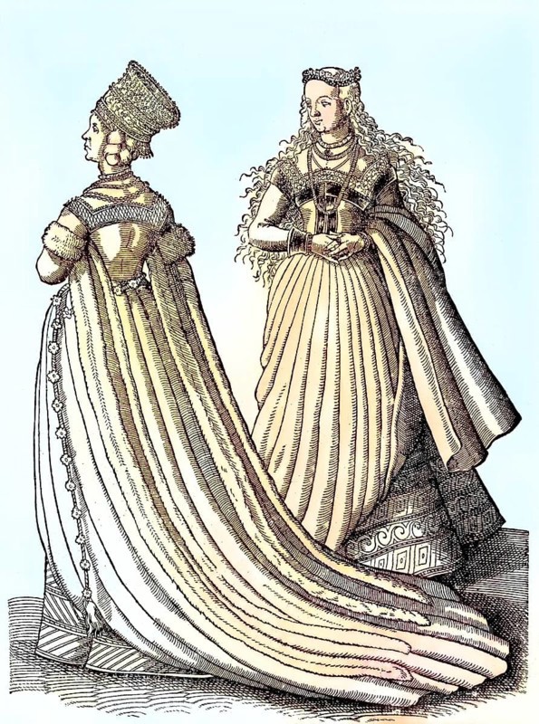 Bride in the wedding dress in Nuremberg in the 16th century