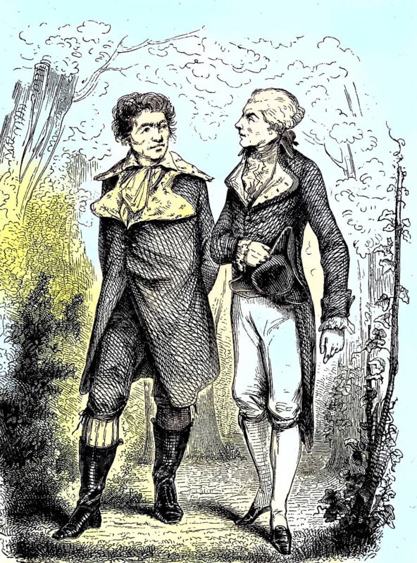 Marat and Robespierre. Jean-Paul Marat
