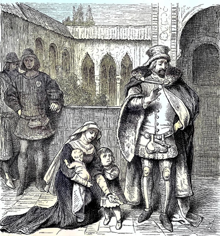 Ignez in front of Afonso IV