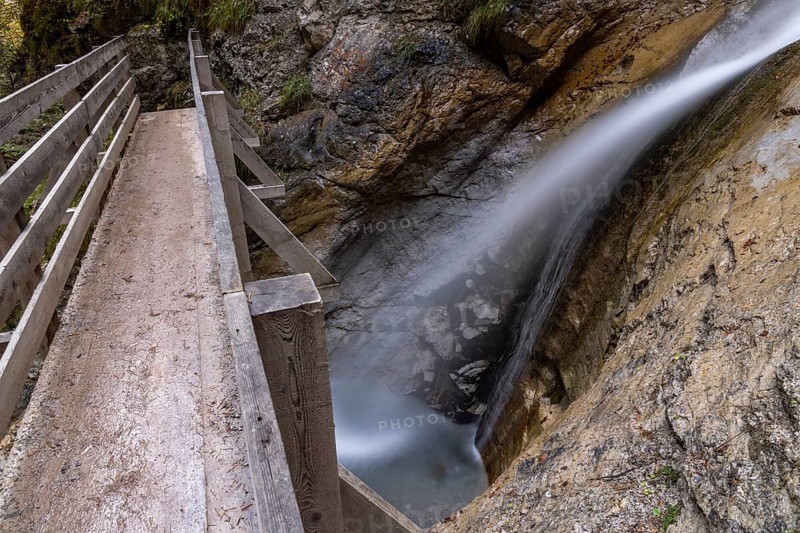 Waterfall in the rose garden Gorge
