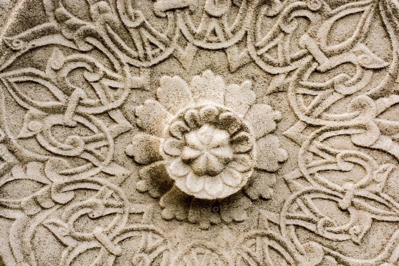 Ottoman marble carving art in detail