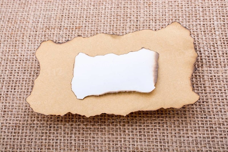 Paper with some burned edges