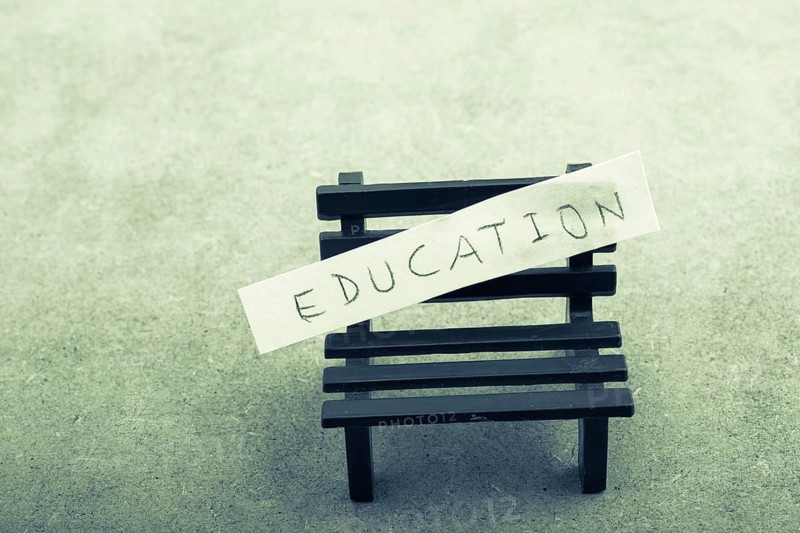 Back to school theme with education title