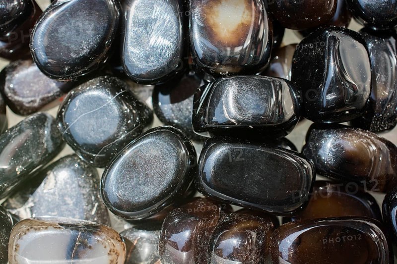 Agate gemstone as natural mineral rock specimen