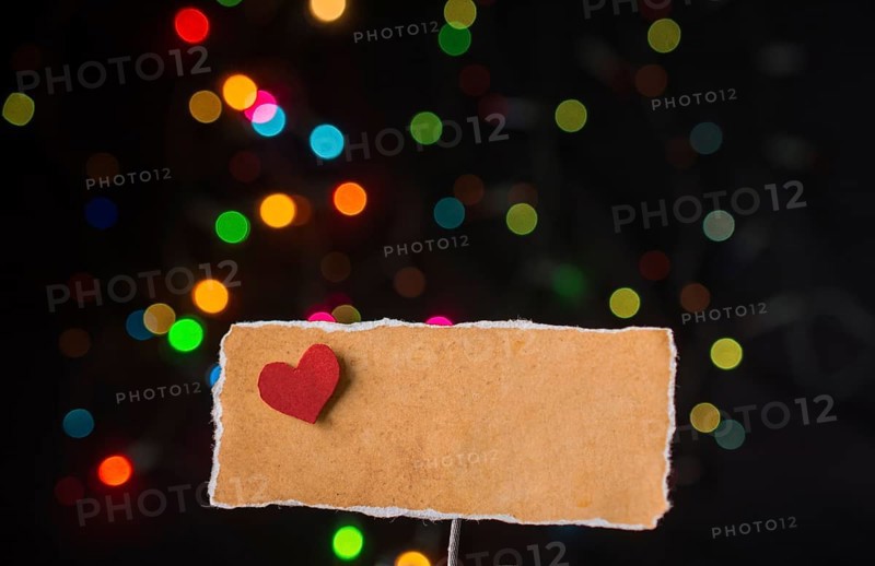 Valentine's day wording on torn paper as Love concept