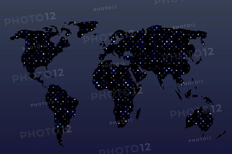 World map design. Earth with continents. Map of europe and america
