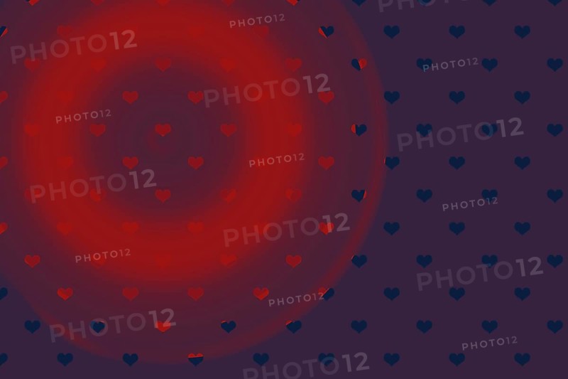 Hearts patterns template for greeting card or valentine s day