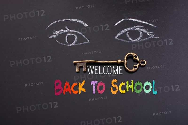 Back to school wording as educational concept
