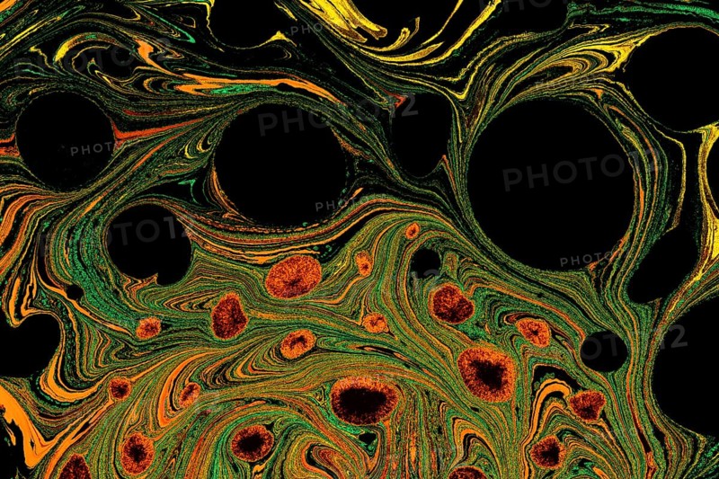 Ebru marbling handmade art
