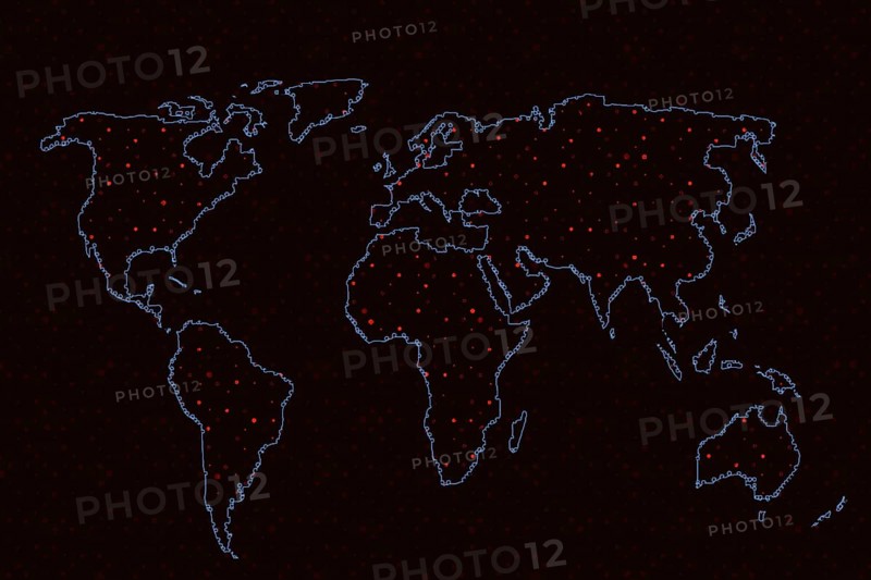 World map design. Earth with continents. Map of europe and america