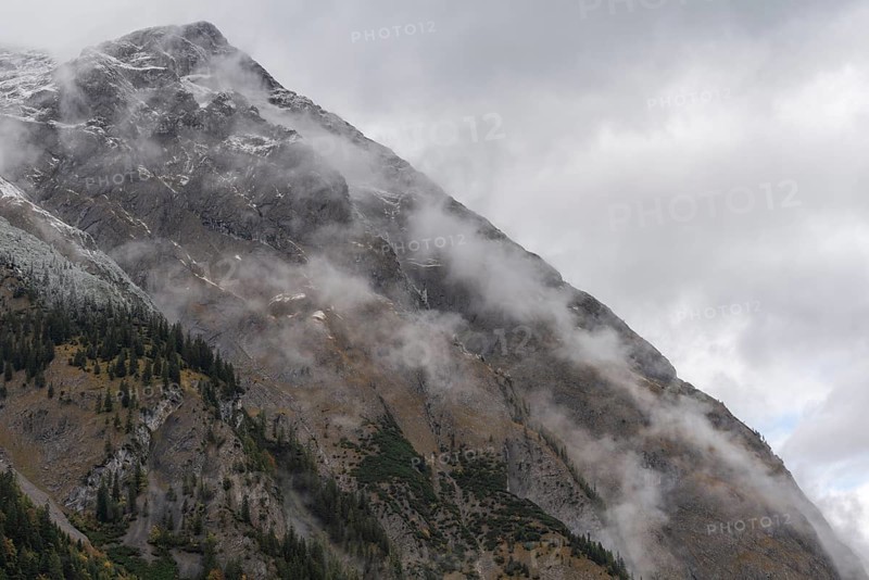 Fog in the Karwendel nature park Park