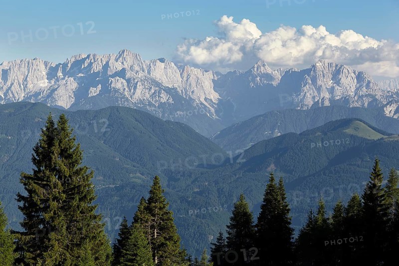 View from the Dobratsch into the Julian Alps