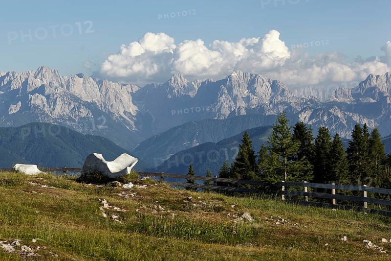 View from the Dobratsch into the Julian Alps
