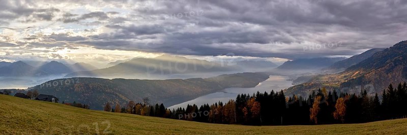Autumn atmosphere at Lake Lake Millstatt
