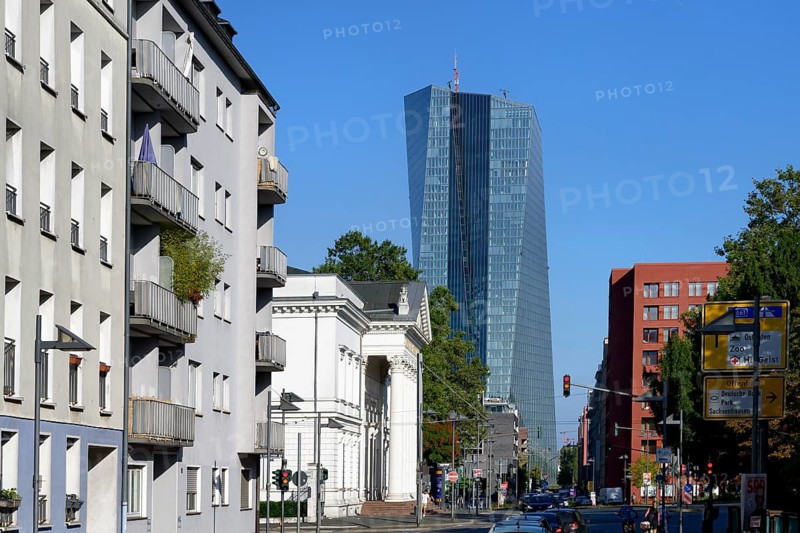 European Central Bank Building in the banking district