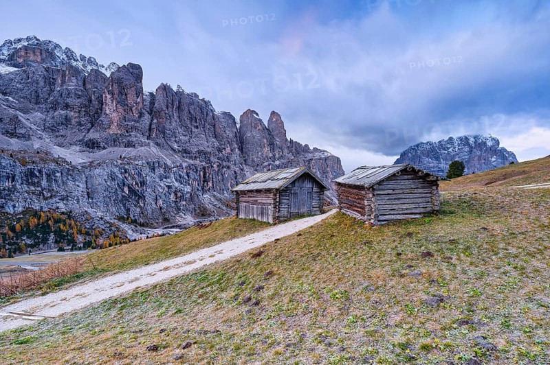 Huts on the Gardena Pass