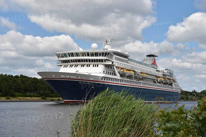 Cruise ship Balmoral in the Kiel Canal