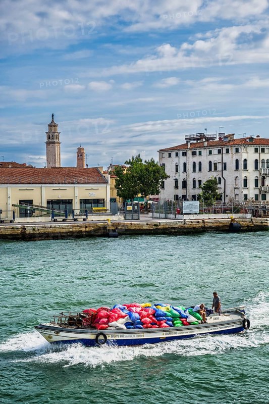 Cargo ship off Venice