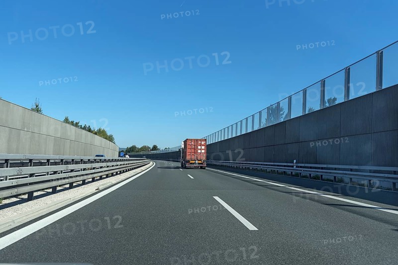 Noise barriers on the A6 motorway