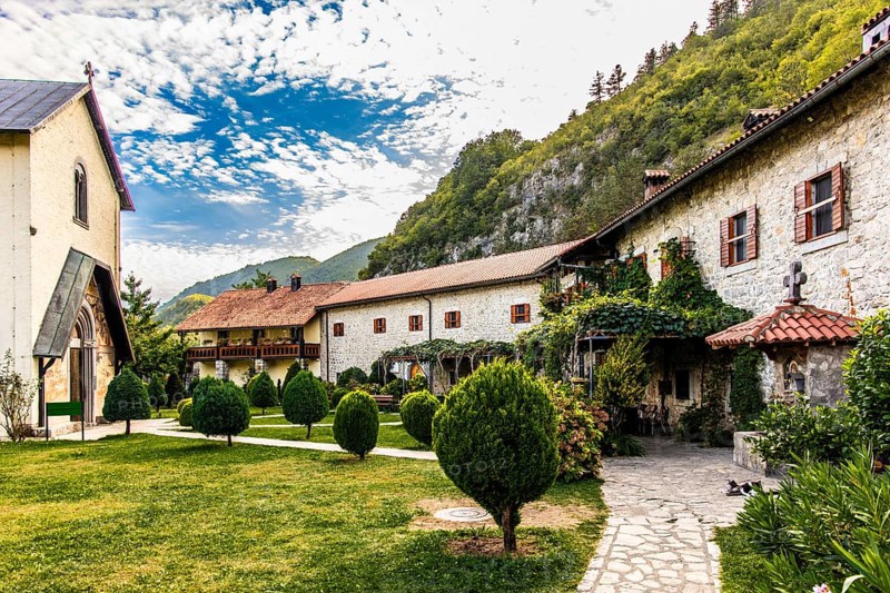 Serbian Orthodox monastery Moraca in central Montenegro