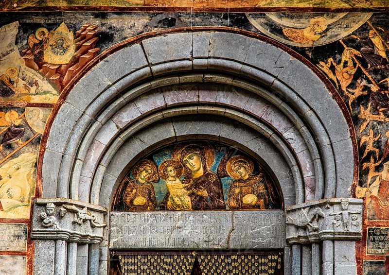 Serbian Orthodox monastery Moraca in central Montenegro