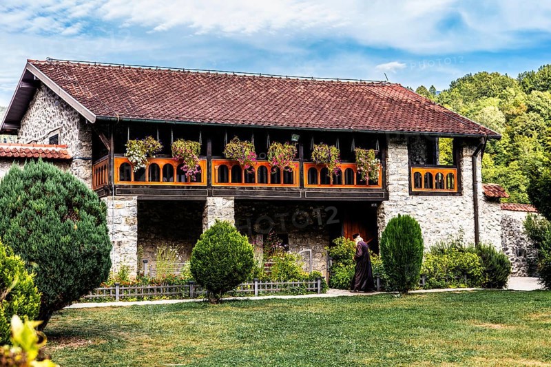 Serbian Orthodox monastery Moraca in central Montenegro