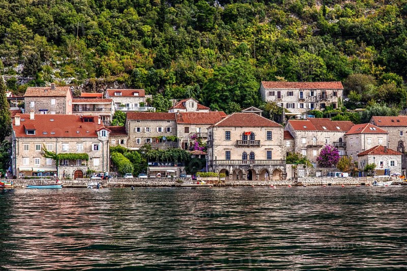 The former seafaring centre of Perast with its magnificent buildings and two beautiful offshore islands