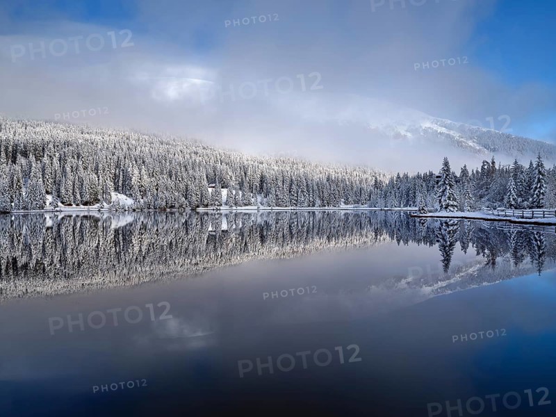 Winter landscape at the Prebersee