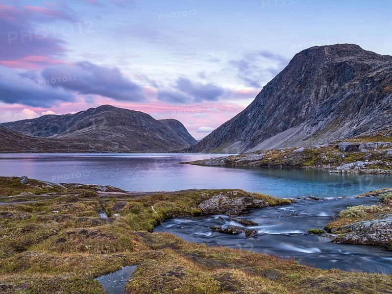 Sunset Lake Djupvatnet