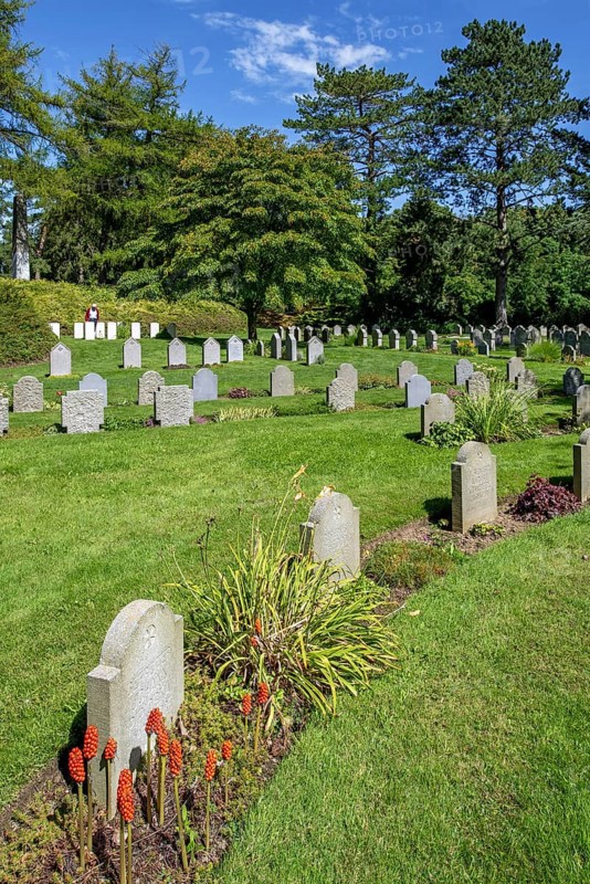 German WW1 graves at the St. Symphorien Military Cemetery